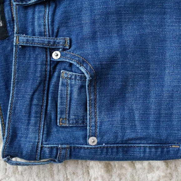 Banana Republic Girlfriend Distressed Jeans 25 / 0 Blue - Picture 7 of 16